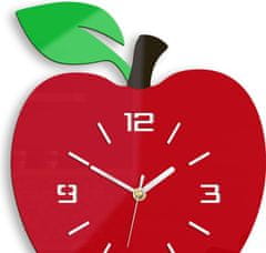 ModernClock Nástěnné hodiny Apple červené