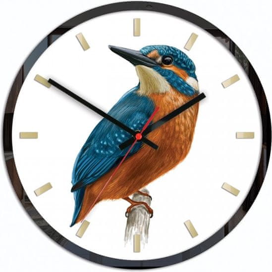 ModernClock Nástěnné hodiny Bird Unikat bílé