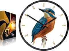 ModernClock Nástěnné hodiny Bird Unikat bílé