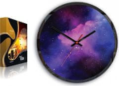 ModernClock Nástěnné hodiny Galaxy fialové