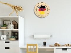 ModernClock Nástěnné hodiny Germany hnědé