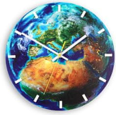 ModernClock Nástěnné hodiny Globe modré