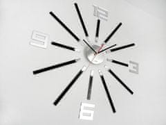 ModernClock Nástěnné hodiny Glamour Sheen černé