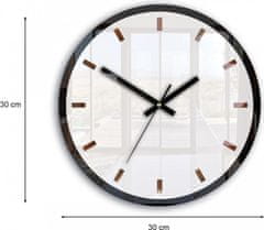 ModernClock Nástěnné hodiny Rolo bílé