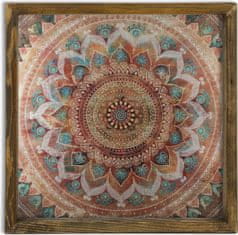 Wallity Nástěnný obraz Mandala 33x33 cm vícebarevný