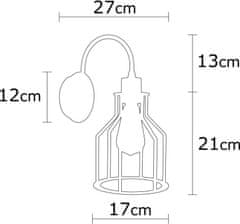 Opviq Nástěnná lampa Alacati černá