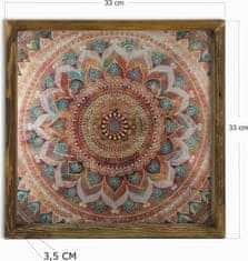 Wallity Nástěnný obraz Mandala 33x33 cm vícebarevný