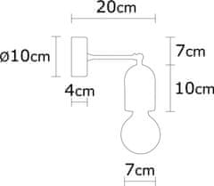 Opviq Nástěnná lampa Datca natural