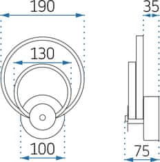 Tutumi Nástěnná lampa APP1042-W matně černá