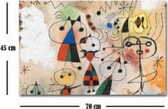 Hanah Home Obraz KARNEVAL HARLEKÝNŮ od J. MIRÓ 45x70 cm