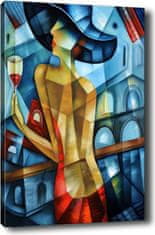 Wallity Obraz na plátně Cubism lady 50x70 cm