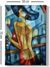 Wallity Obraz na plátně Cubism lady 50x70 cm