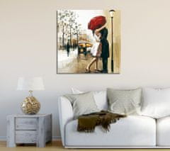 Wallity Obraz na plátně Red umbrella kiss KC042 45x45 cm