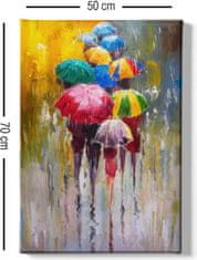 Wallity Obraz na plátně Raining rainbow 50x70 cm