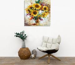 Wallity Obraz na plátně Sunflowers KC265 45x45 cm