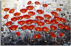 Wallity Obraz Poppy 45x70 cm červený