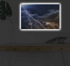 Wallity Obraz s LED osvětlením BLESK NA NEBI 26 45 x 70 cm