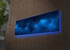 Hanah Home Obraz s led osvětlením Galaxie 90x30 cm