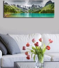 Wallity Obraz s LED osvětlením JEZERO V HORÁCH 5 30 x 90 cm