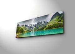 Wallity Obraz s LED osvětlením JEZERO V HORÁCH 5 30 x 90 cm