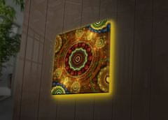 Wallity Obraz s LED osvětlením MANDALA 25 28 x 28 cm