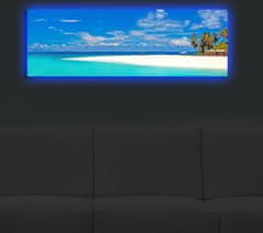 Wallity Obraz s LED osvětlením PLÁŽ 30 30 x 90 cm