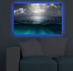 Hanah Home Obraz s led osvětlením Simon 70x45 cm