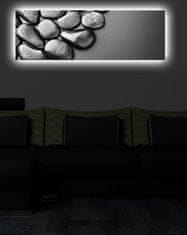 Hanah Home Obraz s led osvětlením Stone 90x30 cm