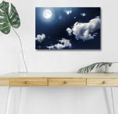 Wallity Obraz s LED osvětlením SVIT MĚSÍCE 45 x 70 cm