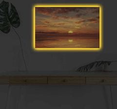 Wallity Obraz s LED osvětlením ZAPADAJÍCÍ SLUNCE 39 45 x 70 cm