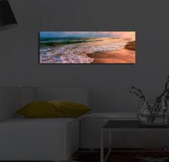 Wallity Obraz s LED osvětlením ZÁPAD SLUNCE U MOŘE 72 30 x 90 cm