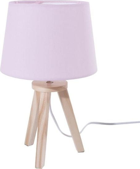 Dekorstyle Noční lampa s růžovým stínidlem 31 cm