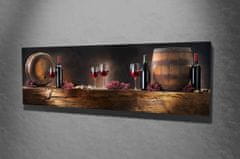 Wallity Obraz na plátně Romantic wine PC010 30x80 cm