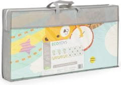 EcoToys Oboustranná pěnová podložka PULY I 193 x 147 cm vícebarevná