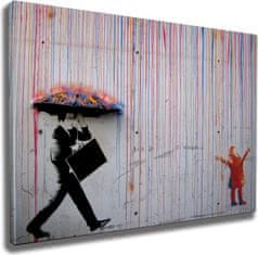 Wallity Obraz na plátně Rainbow rain WY64 50x70 cm