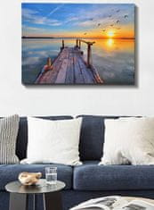 Wallity Obraz PIER BY THE SEA 70 x 100 cm