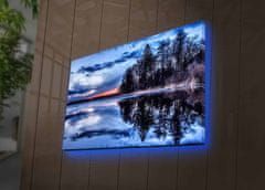 Wallity Obraz s LED osvětlením JEZERO 13 45 x 70 cm