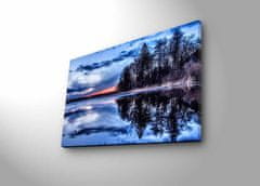 Wallity Obraz s LED osvětlením JEZERO 13 45 x 70 cm