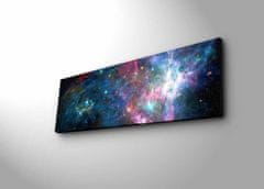 Wallity Obraz s LED osvětlením NOČNÍ GALAXIE 30 x 90 cm