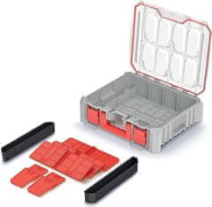 Prosperplast Organizér CEBLOCCK BRIDGGE 44,5 x 36,8 x 12,2 cm šedo-červený