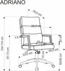 Halmar Otočné křeslo Adriano olivové