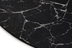 Conceptum Hypnose Oválný koberec Black Marble 60x90 cm černý