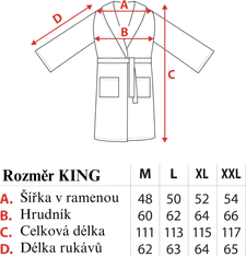 FARO Textil Pánský fleecový župan COMFORT KING vel. XL tmavě šedý