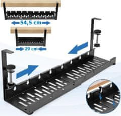 TZB Polička na kabely Sintra černá
