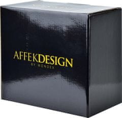 Affekdesign Porcelánová miska DIAMENT BLACK 17,5 x 7 cm černá