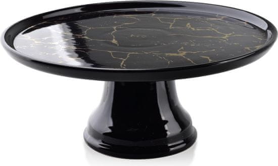 Affekdesign Porcelánový podnos LOUISE BLACK Patera 25 cm černý