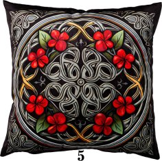 FARO Textil Povlak na polštář DRUK GOTHIC 40x40 cm vícebarevný