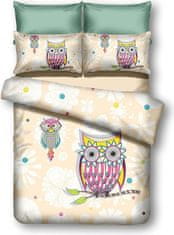 DecoKing Povlečení z mikrovlákna Owls SUMMERSTORY, velikost 155x220+80x80*1