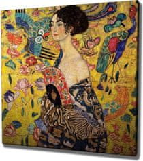 Wallity Reprodukce obrazu Lady with fan KC242 45x45 cm