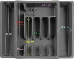 Dekorstyle Příborník DENT šedý